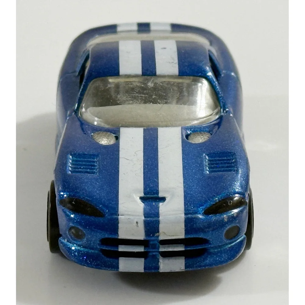 Matchbox Dodge Viper GTS Kids 1:64 Blue White Racing Stripes Diecast Car 1996